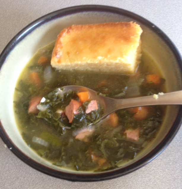 Greens and beans soup